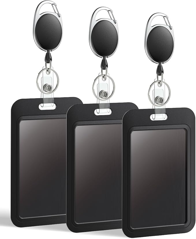 Uniclife 3 Pack Sliding Badge Holders by UnicLife