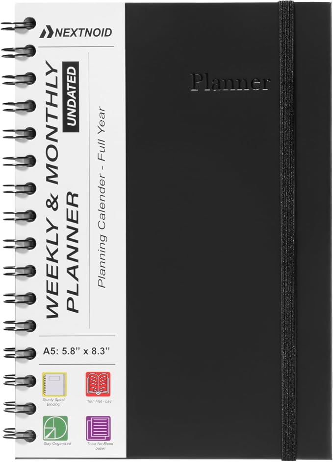 Undated Monthly and Weekly Planner by Nextnoid