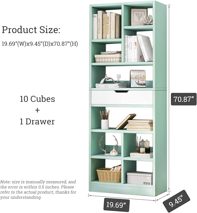 IOTXY Wooden Open Shelf Bookcase - Image 3