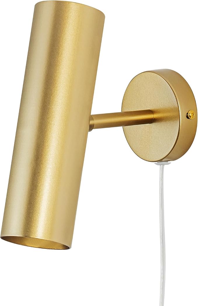 Ahaloye Gold Plug in Wall Sconce, Modern Swing Arms Wall Lamp by chiynght