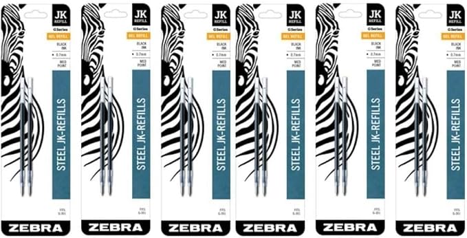 Zebra G-301 Stainless Steel Pen JK-Refill, Medium Point by ZebraPen