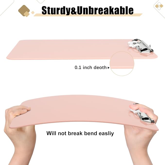 Hongri Plastic Clipboard with Pen Holder, Nurses and Women, Low Profile Clip - Image 4