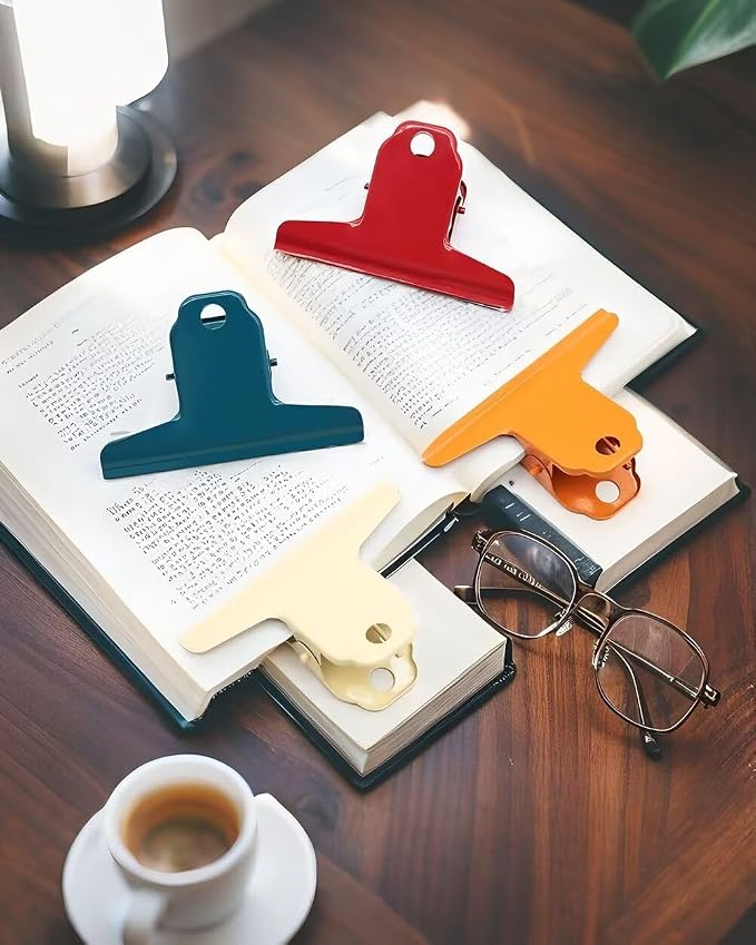 2PCS Extra Large Binder Clips Metal Bulldog Clip Large Paper Clamp Holder - Image 3