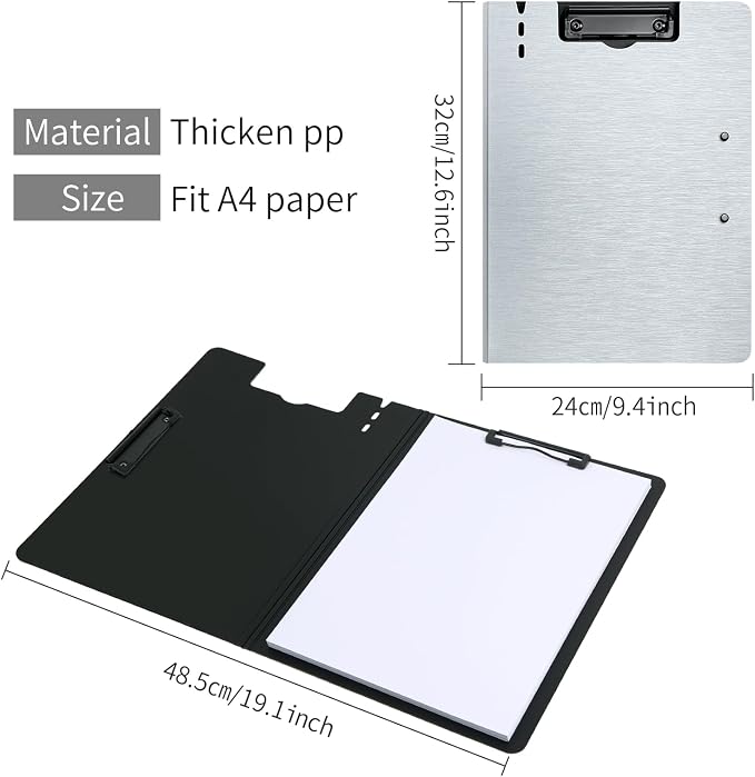 A4 Clipboard, 5 Pack Foldable Clipboards - Image 4