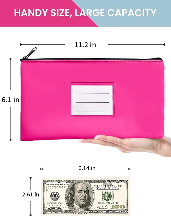 2-Pack Bank Deposit Money Bags - Image 2