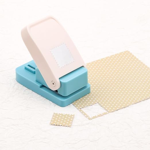 BAOFALI 2Pcs/Set Stamp Puncher 1 Inch Square Hole Punch & 1 Inch Square Postage - Image 8