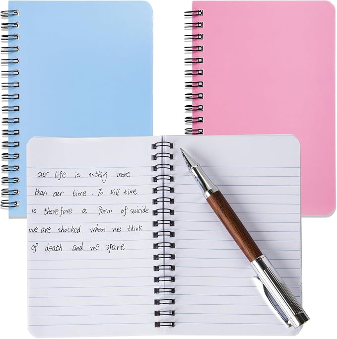 4Pack Small Spiral Notebook 4.2"x 6.1" Pocket Notepad | small notebook is easy - Image 2