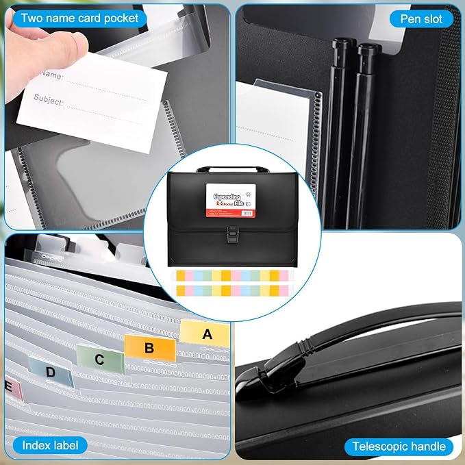 26 Pockets Accordion File Organizer - Image 4