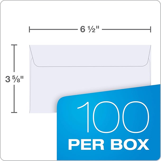Quality Park #6 3/4 Self-Seal Security Envelopes, Security Tint and Pattern - Image 4