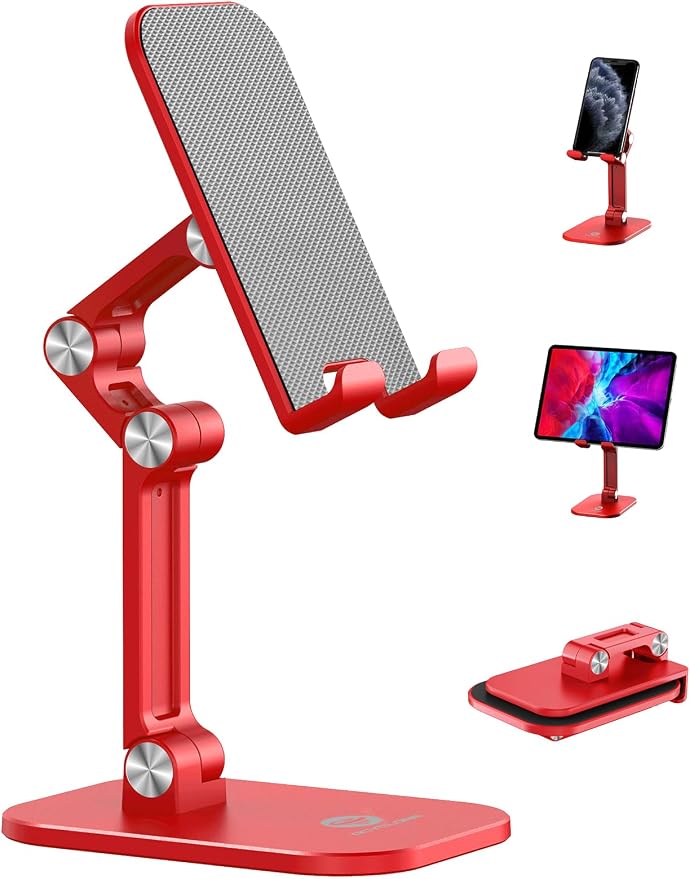 OCYCLONE Phone Stand, Adjustable Height and Angle Foldable Cell Phone Stand by OCYCLONE