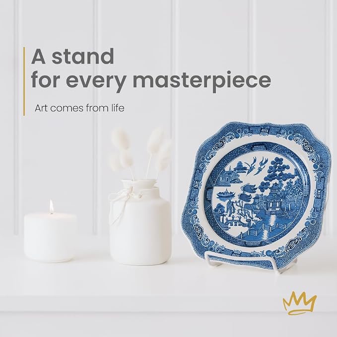 KINGDOM SOLUTIONS MADE IN USA 6-Pack Adjustable White Metal Easels - Image 3