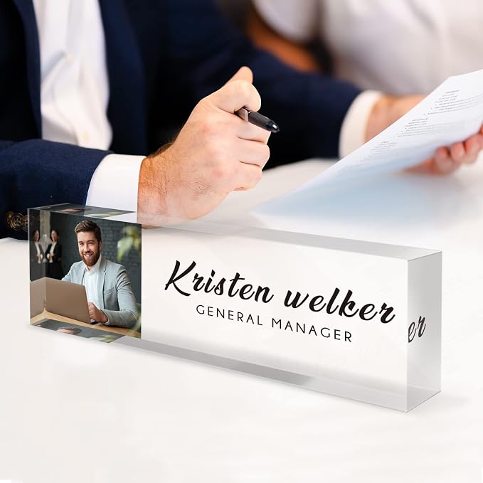 Desk Name Plate Personalized, Custom Name Plates - Image 2