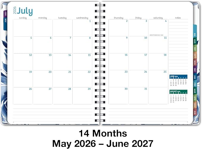 HARDCOVER Academic Year 2026-2027 Planner: 14 Months 8.5"x 11" Daily Weekly - Image 5