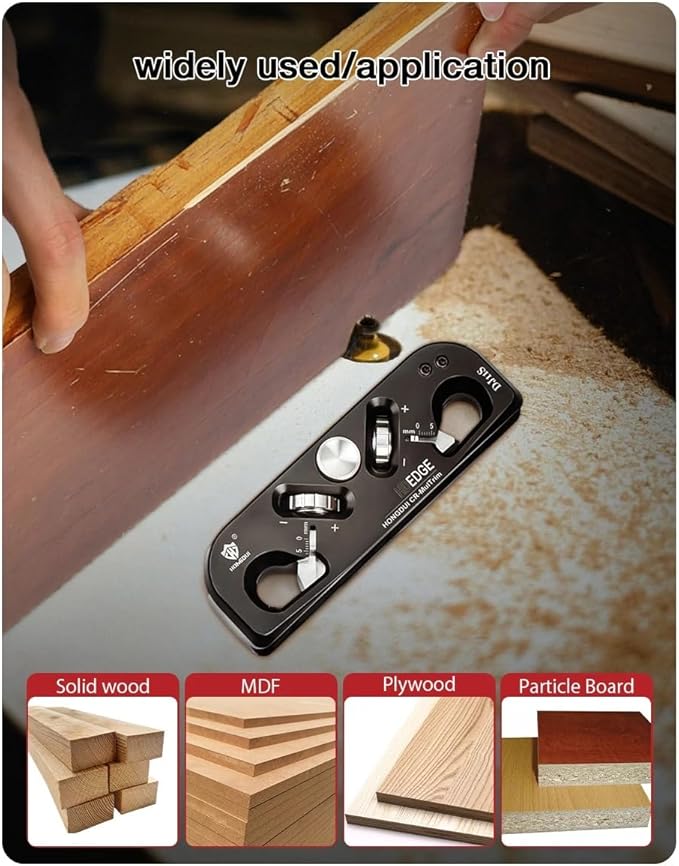 HONGDUI Chamfer Plane Edge Plane Corner Plane Quick Edge Trimmer Chamfering Tool with 3 Carbide Insert for Woodworking-DeskLoop Office