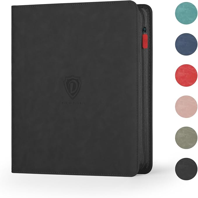Trading Card Binder with Zip, 12 Pockets Card Binder, 720 Double Sided Pocket by High-qualityCardBinder