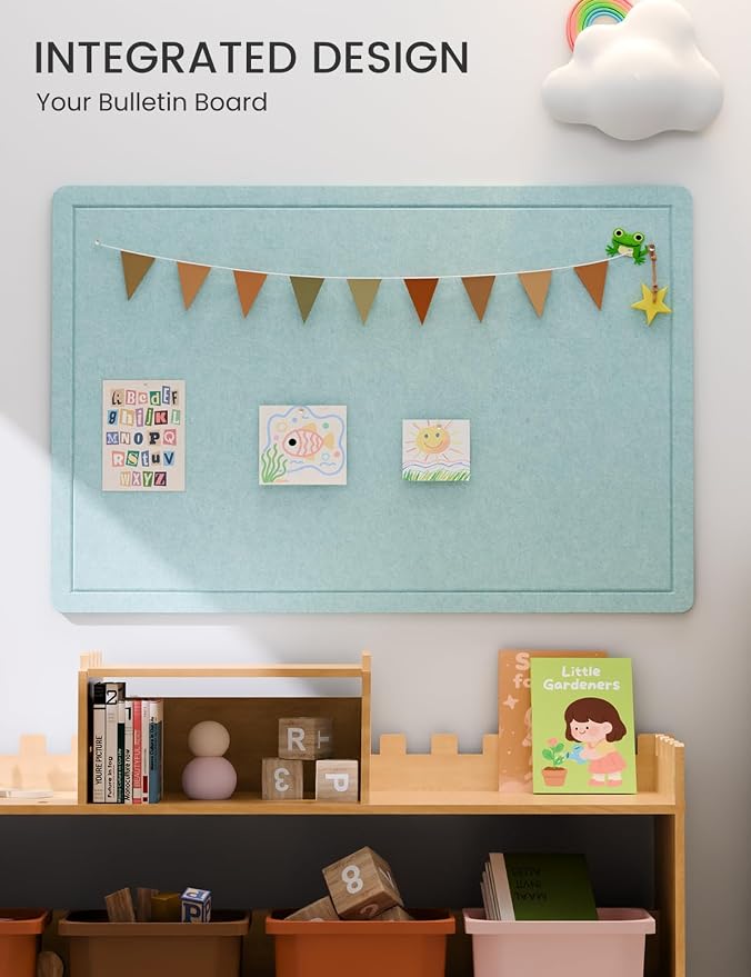 Fluxynara Bulletin Board, 35.4" x 23.6" Cork Board Alternative - Image 6