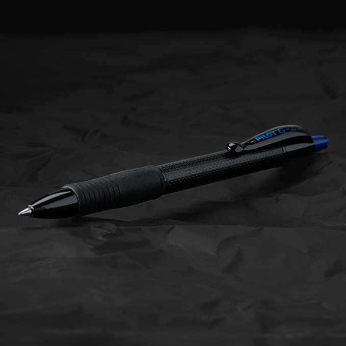 PILOT, G2 Edge Blue Premium Gel Roller Pens, Sensory Writing Experience, 8ct box, Fine Point 0.7 mm-DeskLoop Office