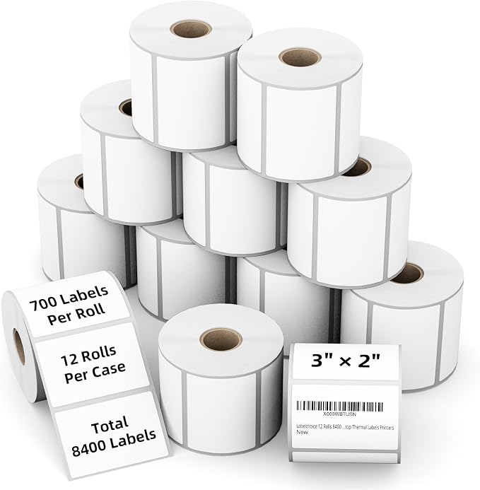 3"x2" 3-Proof Direct Thermal Barcode Shipping Labels by LabelChoice