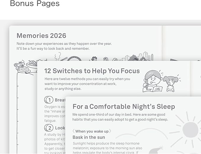 Hobonichi Techo 2026 Original Book – A6, January Start, Monday Start - Image 7