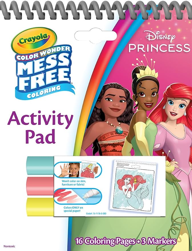 Crayola Disney Color Wonder Bundle, Toddler Mess Free Activity Pads & Markers - Image 2