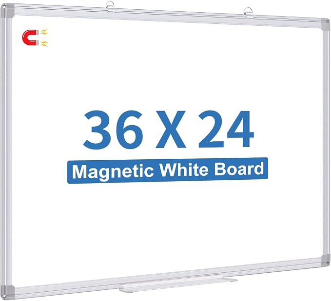 White Board Dry Erase, 36 x 24 inch Magnetic Dry Erase Board Whiteboard by TRIPOLLO