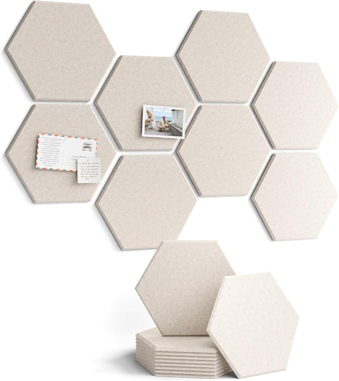 Fluxynara Hexagon Cork Board Alternative by FLUXYNARA