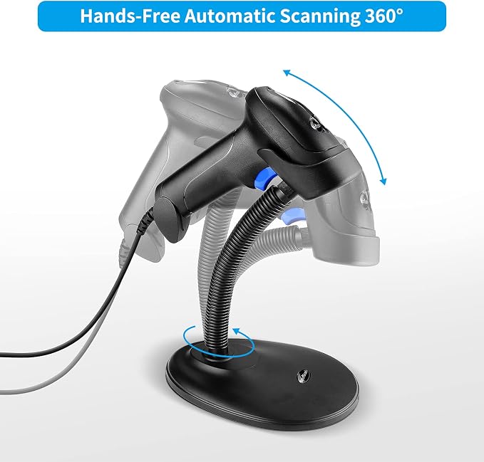 Handheld USB QR Barcode Scanner, NetumScan Wired Automatic 1D 2D Image Bar Code - Image 6