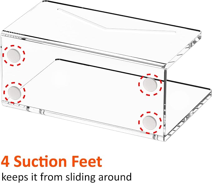 FUCDTEFC Acrylic Mail Holder, Vertical Envelope Mail Holder - Image 3