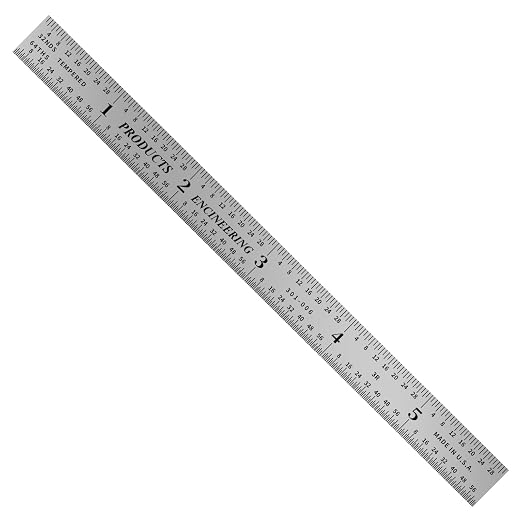 PEC Tools Made in USA Machinist Rule, Markings 1/10", 1/64" - Image 2
