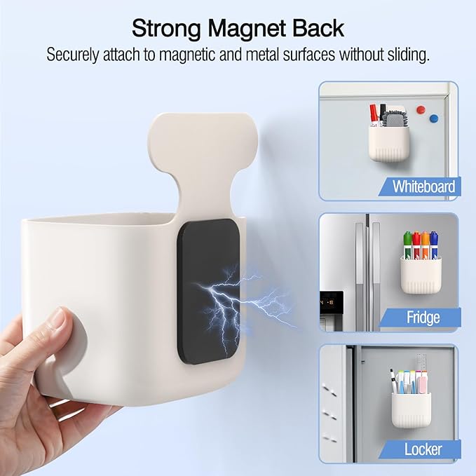 MoKo Magnetic Dry Erase Marker Holder 2Pack, Magnetic Marker Holder - Image 3