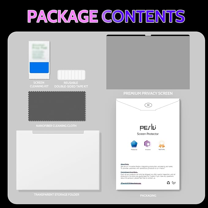 Peslv Magnetic Privacy Screen for Macbook Neo 13 Inch, Removable Matte Anti - Image 7