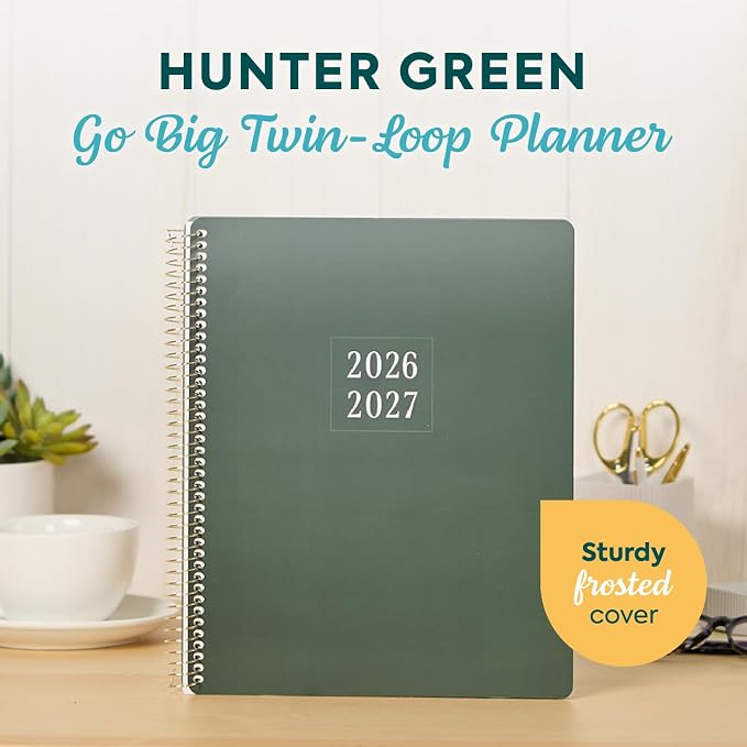 GO BIG Large-Print Planner April 2026–June 2027, 15-Month Twin-Loop-Bound - Image 2