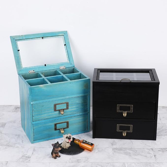 Wooden Storage Box Wooden Desk Organizer - Image 7