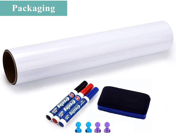 Self-Adhesive Office Whiteboard Sticker: 16" x 24" Magnetic Receptive Dry Erase - Image 5