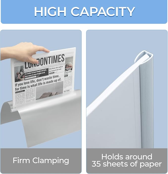 M&G 10 Pack Report Covers with Sliding Bar, 5mm Clear Report Folder - Image 4