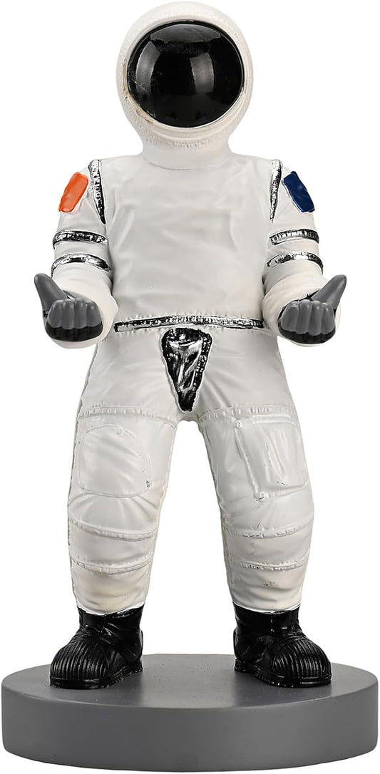 Astronaut Mobile Phone & Pen Holder, Device Stand, Desk Organizer Decorative Pencil Holder (White&Black)-DeskLoop Office