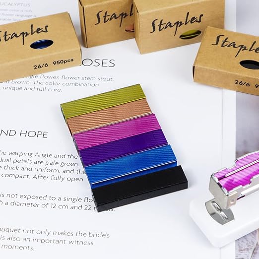 Mogoostry 26/6 Standard Staple 1/4 Inch Jam Free Stapler Refills - Image 3