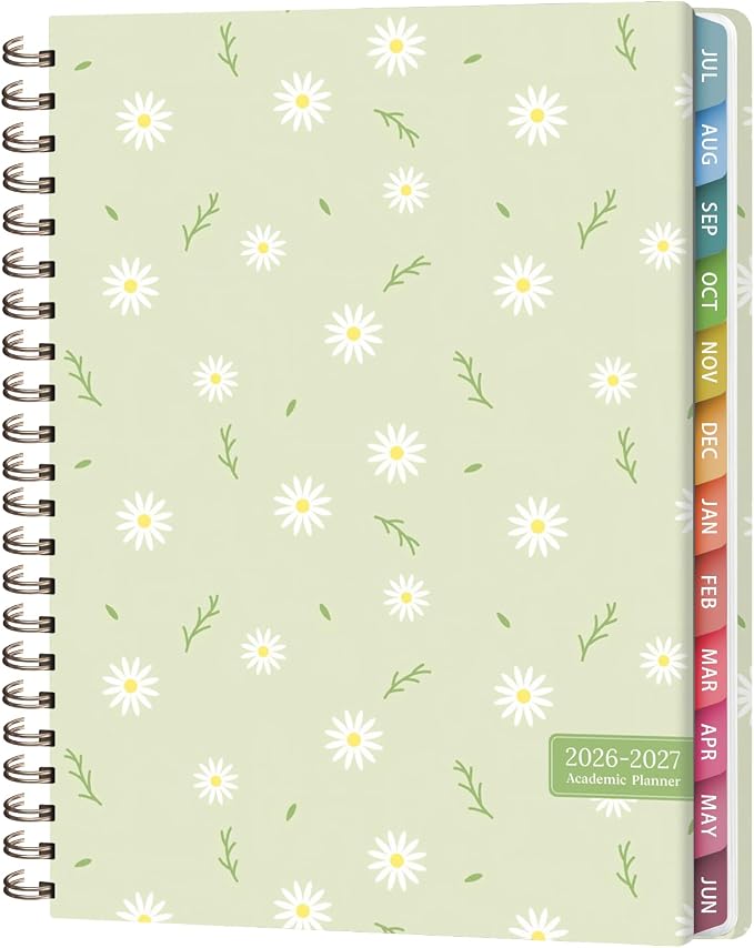 Planner 2026-2027, Weekly and Monthly Academic Year Calendar Planner, July 2026 by VALOME
