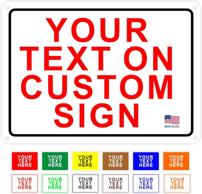 avgrafx Custom Metal Signs, 10x7 inches, Solid Aluminum, UV Printed, Portrait - Image 2