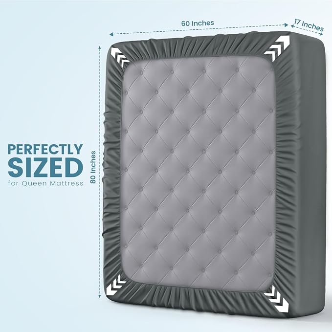 Utopia Bedding Queen Size Mattress Protector Waterproof, Premium 200 GSM Terry - Image 4