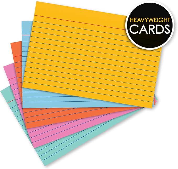 iScholar Index Cards, 4 x 6 Inches, 100 Card Pack - Image 2