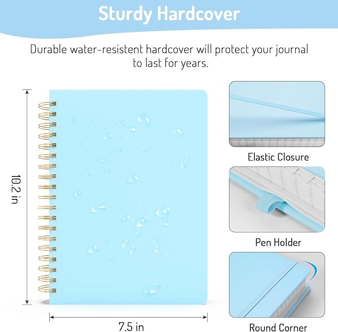 Forvencer Lined Spiral Journal Notebook - Image 6