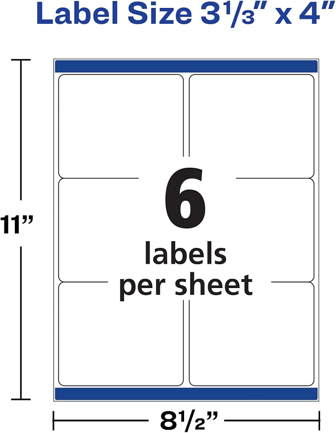 Avery Durable Waterproof Shipping Labels - Image 3