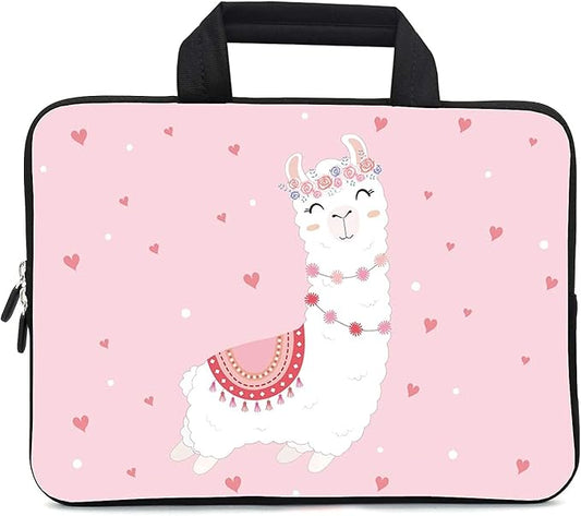 11.6 12 12.1 Inch Laptop Carrying Bag Protective Chromebook Case Pouch Netbook Notebook Ultrabook Bag Tablet Sleeve Cover Travel Briefcase with Handle for Men Women (Alpaca)