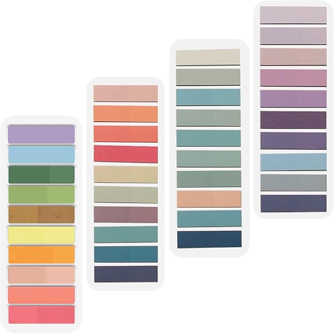 ELII 800pcs Books Tabs for Annotating,Sticky Tabs Clear Sticky Notes,Page Markers for Notebooks, Multi-Colored Writable and Repositionable Book Flags-DeskLoop Office