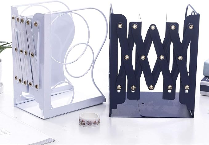 Adjustable Bookends Metal Book Ends - Image 7