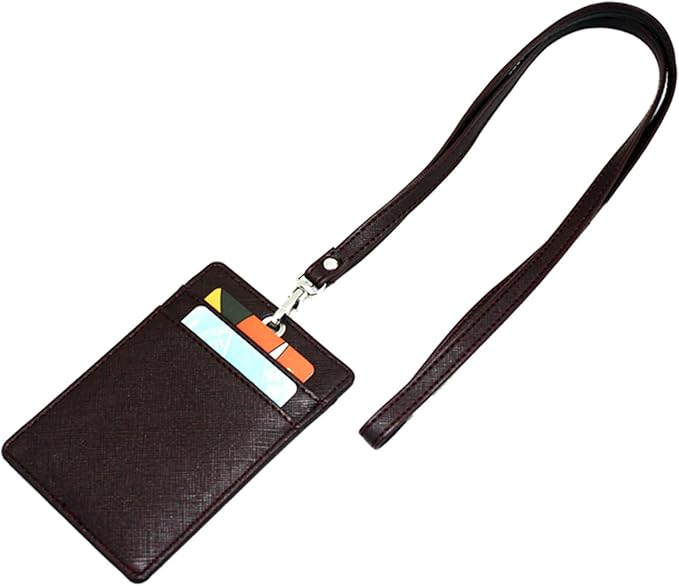 Boshiho Vertical Style Leather ID Card Badge Holder - Image 6