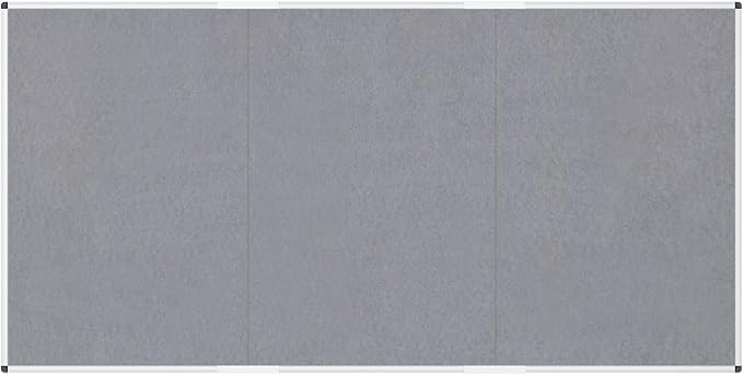 VIZ-PRO Large Fabric Bulletin Board/Foldable Notice Board Felt Gray, 96 X 48 - Image 2