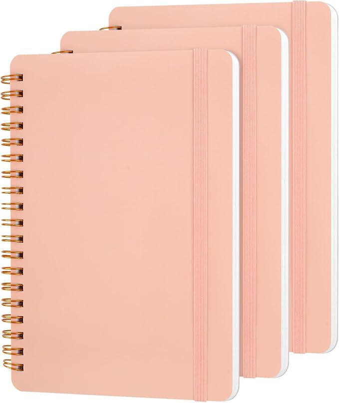 Utron 3 PCS Small Spiral Notebook 5x7, Notebooks by Utron