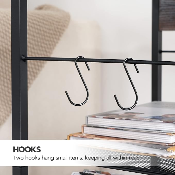 HOOBRO Industrial Printer Stand, 3-Tier Mobile Printer Table, Rolling Cart - Image 7